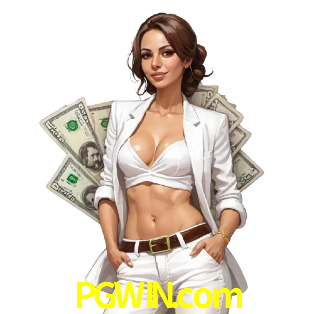 woman with money playing in pgwin bet casino